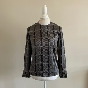 Kasper for A.S.L Black and White Blouse